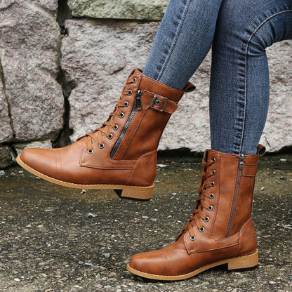 Orthopedic Women Boots Comfortable Slip On Side Zip 4