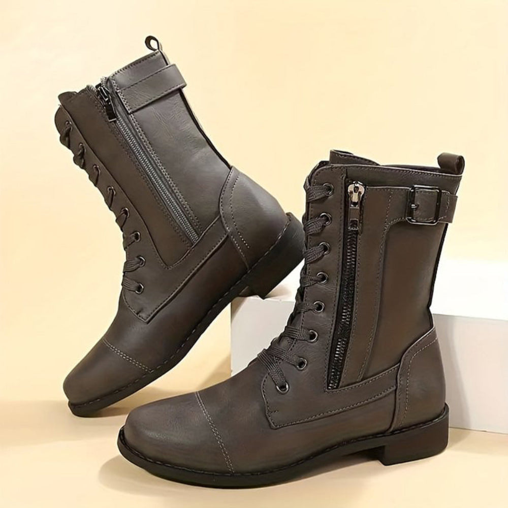 Orthopedic Women Boots Comfortable Slip On Side Zip 7
