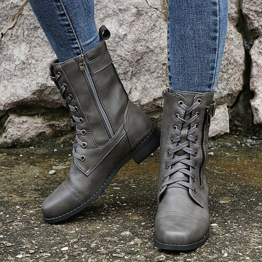 Orthopedic Women Boots Comfortable Slip On Side Zip 9