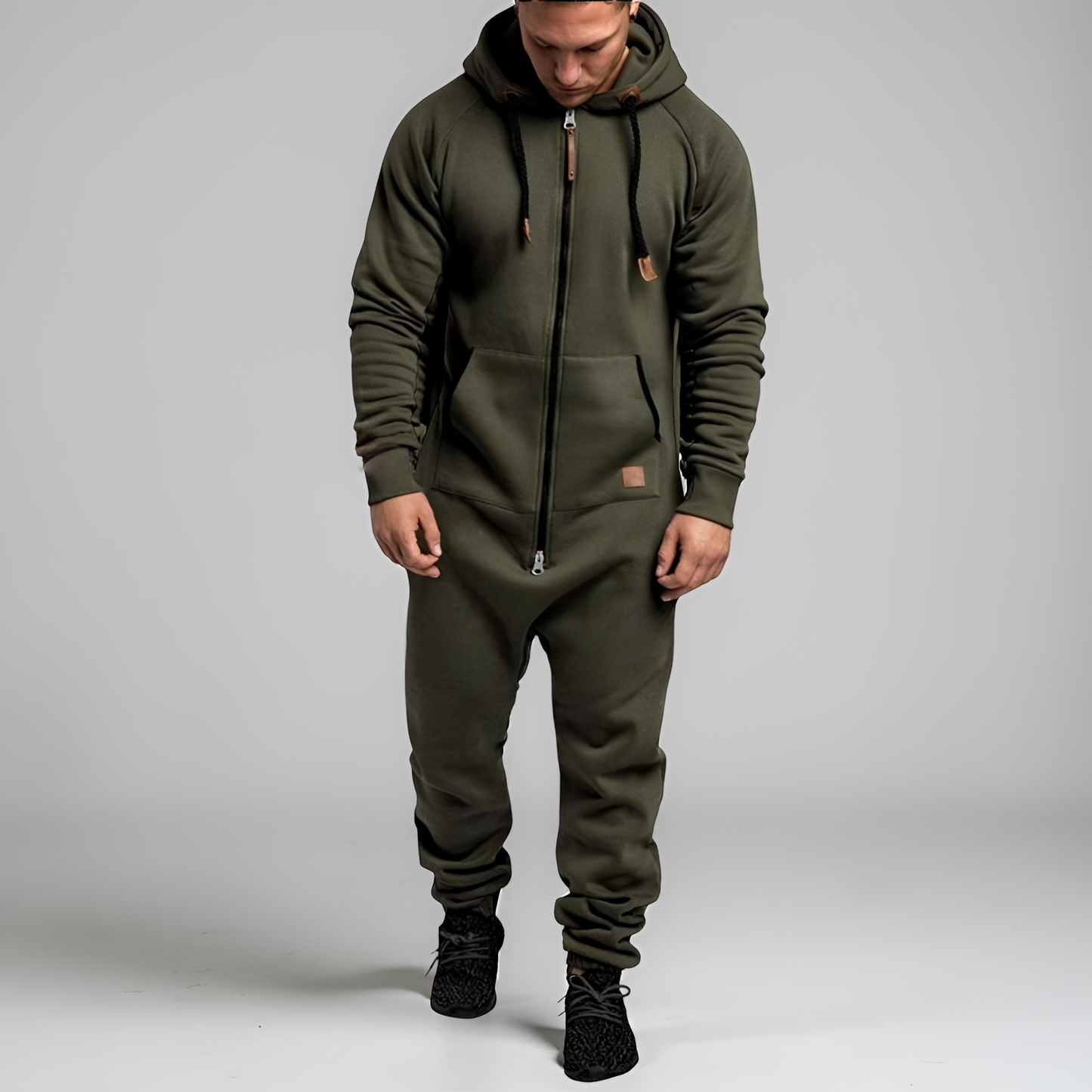 Patrick - Men's Hooded Jumpsuit Sporty Modern Style - Perfect for Outdoor Activities