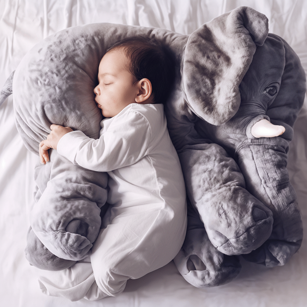 Plush Elephant Baby Toy Soft Cuddle Cushion Pillow 2