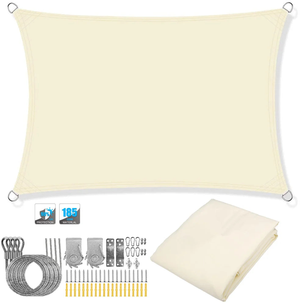 Rectangular Sun Shade Sail – UV Protection for Outdoor Spaces 11