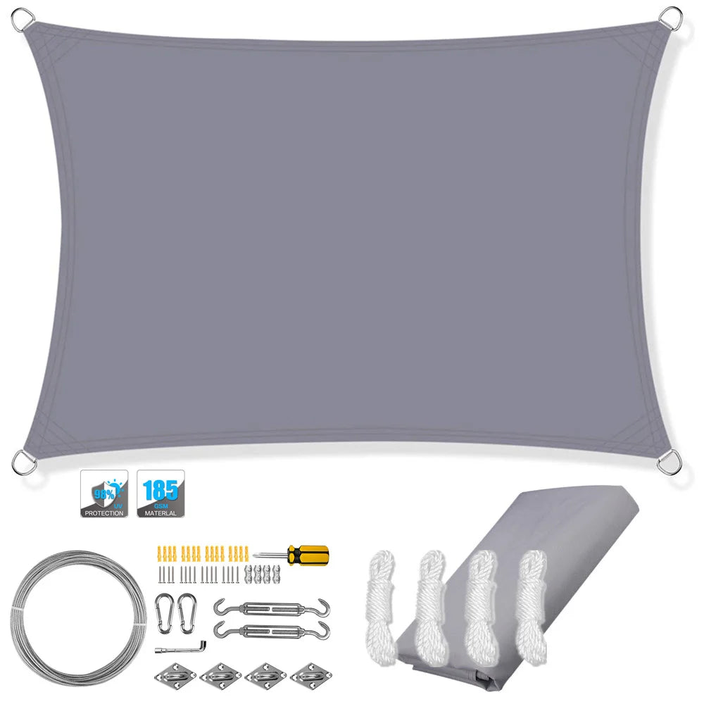 Rectangular Sun Shade Sail – UV Protection for Outdoor Spaces 12