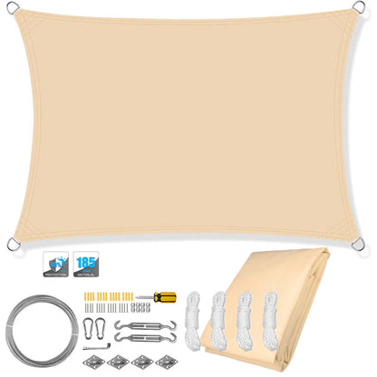 Rectangular Sun Shade Sail – UV Protection for Outdoor Spaces 14