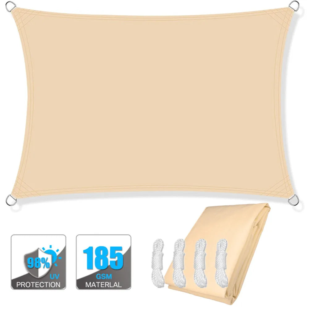 Rectangular Sun Shade Sail – UV Protection for Outdoor Spaces 2