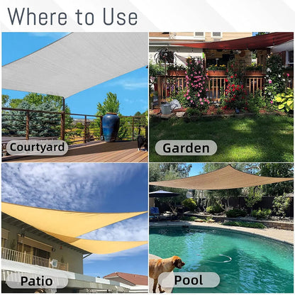 Rectangular Sun Shade Sail – UV Protection for Outdoor Spaces 8