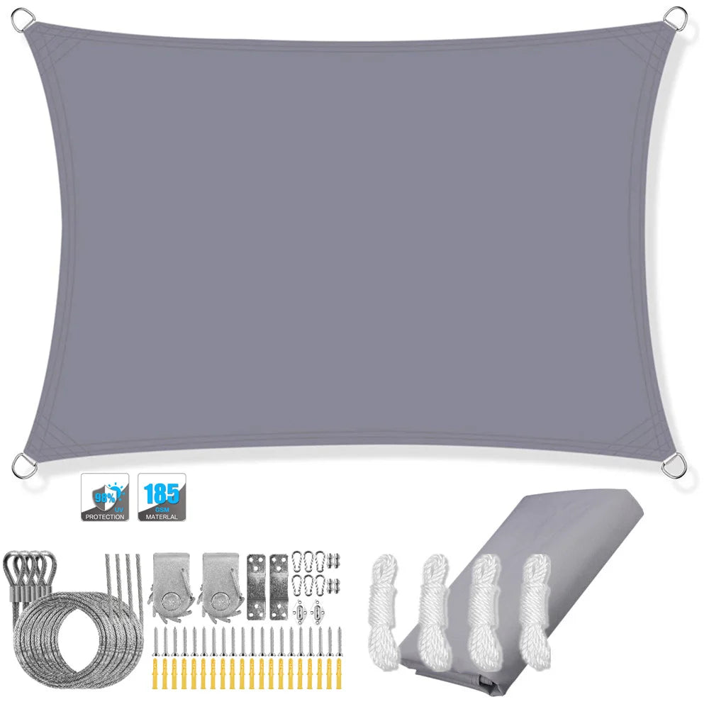 Rectangular Sun Shade Sail – UV Protection for Outdoor Spaces 9