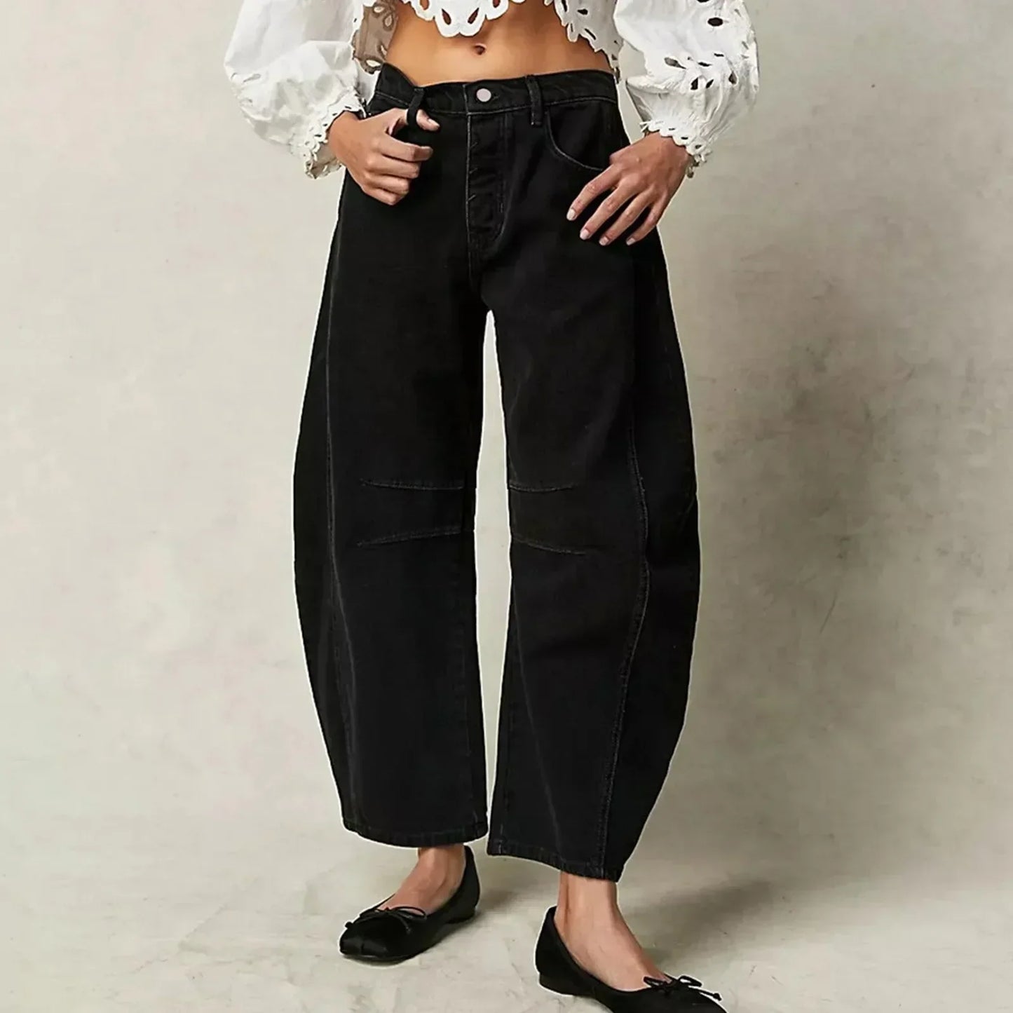 Women's Classic Wide-Leg Denim Baggy Jeans | Perfect for Casual Days