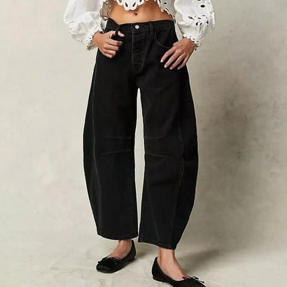Women's Classic Wide-Leg Denim Baggy Jeans | Perfect for Casual Days