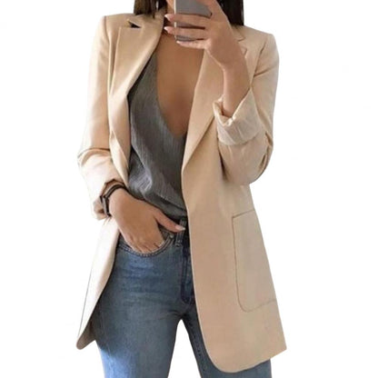 Women's Casual Open Front Blazer With Pockets | Perfect for Casual Days