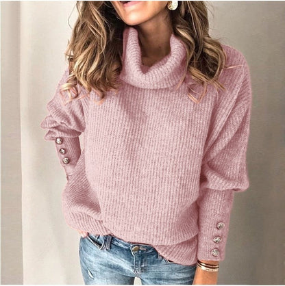 Women's Stylish Sweater with Buttons | Ideal for Autumn/Winter