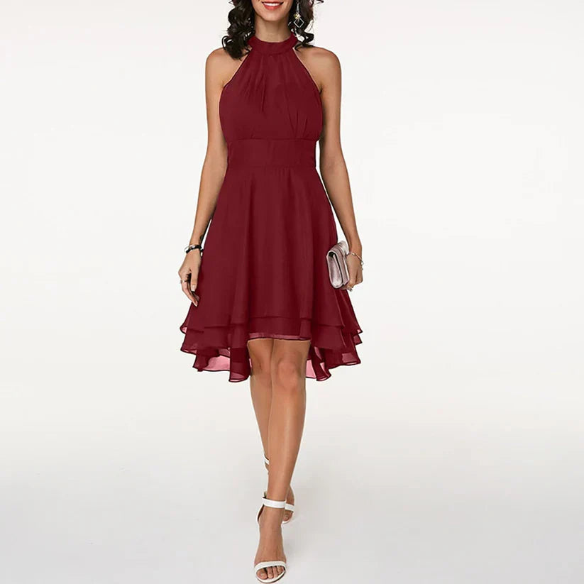 Women's Stylish High-Quality Dress with Charming Ruffles