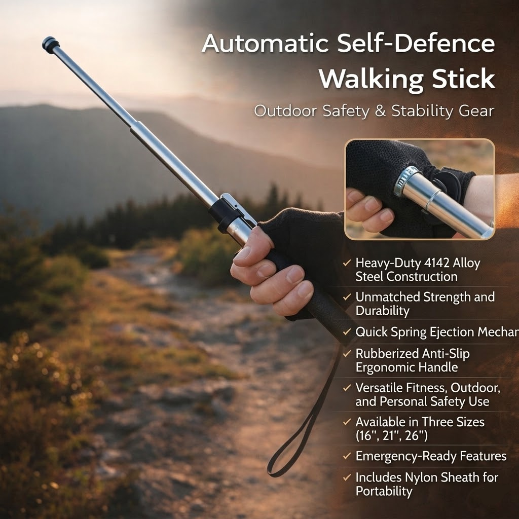 Self Defense Walking Stick Automatic Outdoor Gear