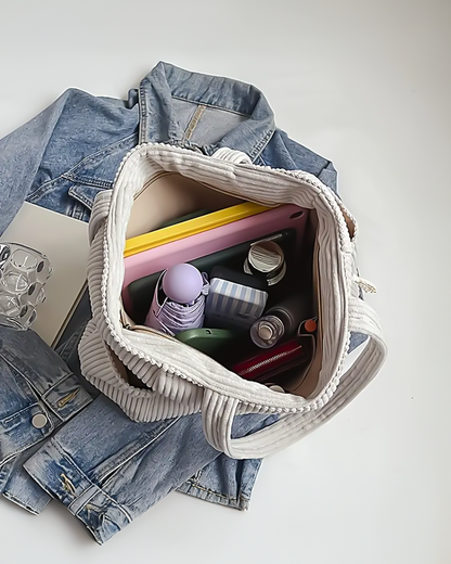 Tote Bag with Drawstring Closure and Interior Compartment 2