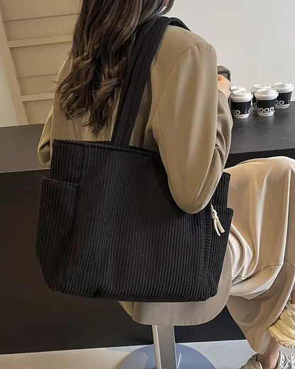 Tote Bag with Drawstring Closure and Interior Compartment 3