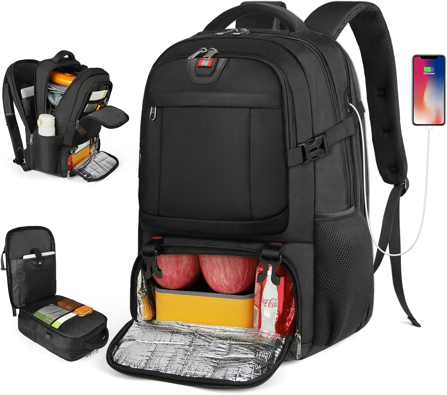 Travel Backpack – Insulated Compartment with USB Charging Port 0