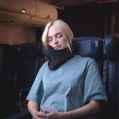 Travel Neck Pillow Supportive Wrap Upright Rest 7