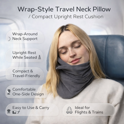 Travel Neck Pillow Wrap Style Neck Support 3