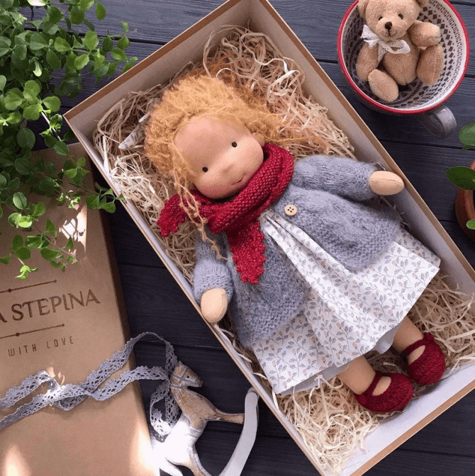 Waldorf Cuddle Doll – Handcrafted Soft Play Companion 7