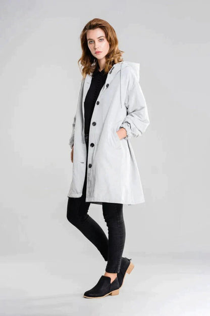 Waterproof Hooded Windbreaker Oversized Rain Jacket For Women | Perfect for Outdoor Activities