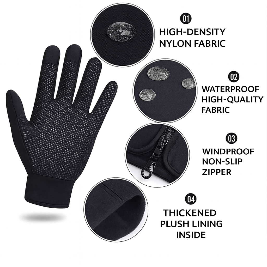 Winter Gloves Touchscreen Outdoor Thermal Heated 5