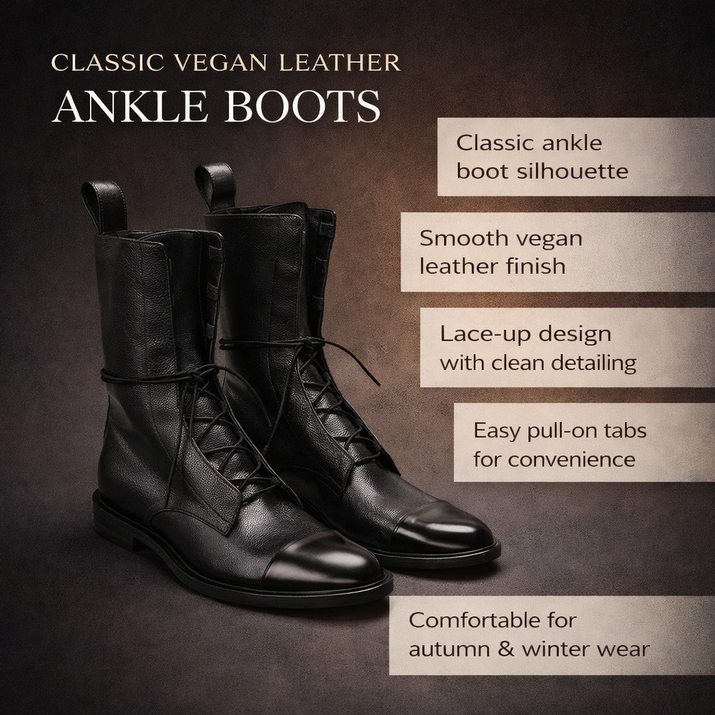 Women's Ankle Boots Classic Lace Up Winter Style