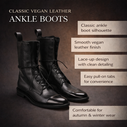 Women's Ankle Boots Classic Lace Up Winter Style