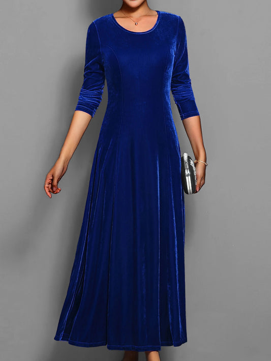 Women’s Midi-Length Long-Sleeve Crew Dress