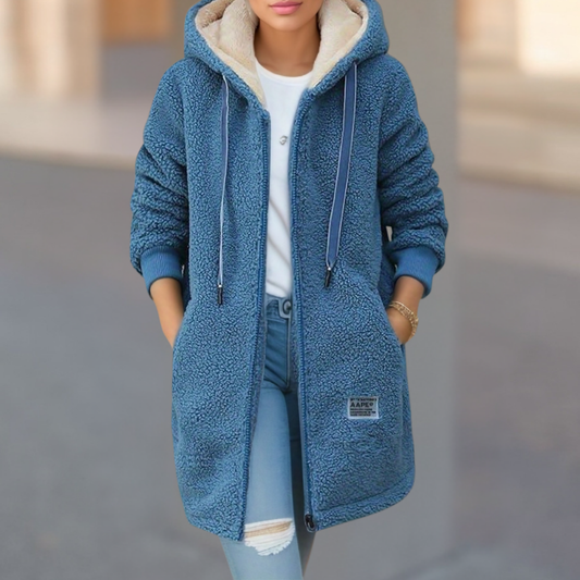 Women's Winter Fleece Lined Warm Cozy Jacket