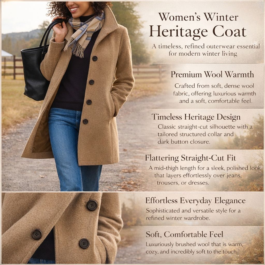 Women's Winter Heritage Coat Straight Cut