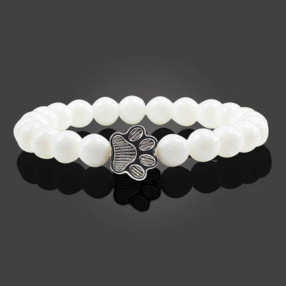 Women’s Beaded Bracelet with Paw Charm Design 2