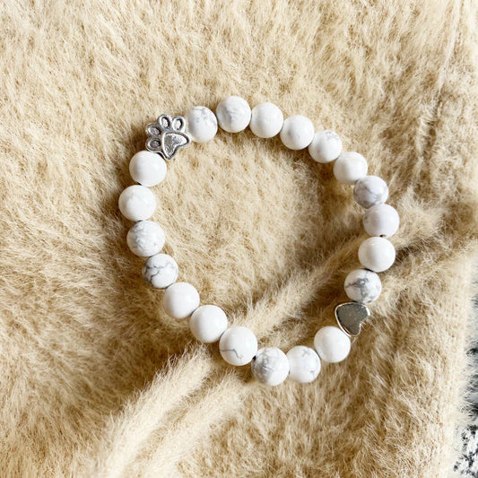 Women’s Bracelet with Paw and Heart Charms 0