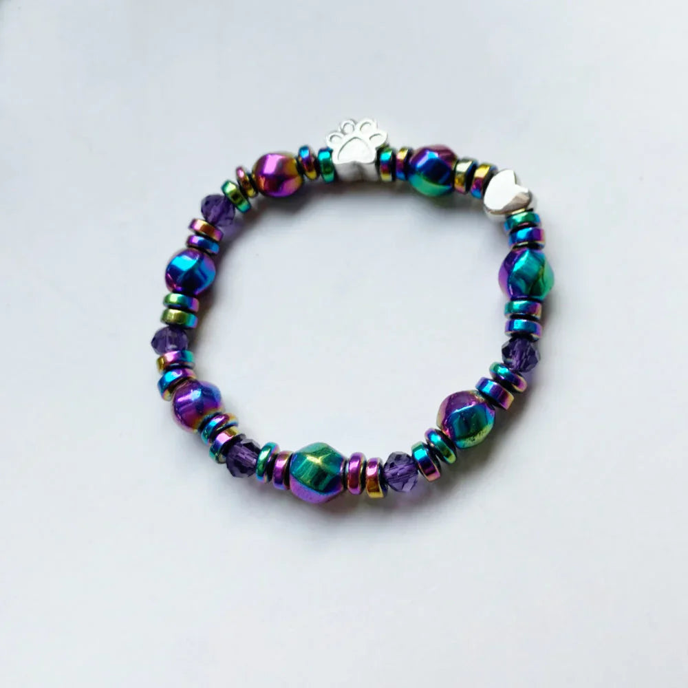 Women’s Bracelet with Paw and Heart Charms 2