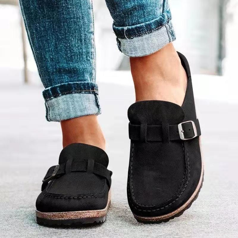 Sylvie - Women's Loafers with Buckle Detail