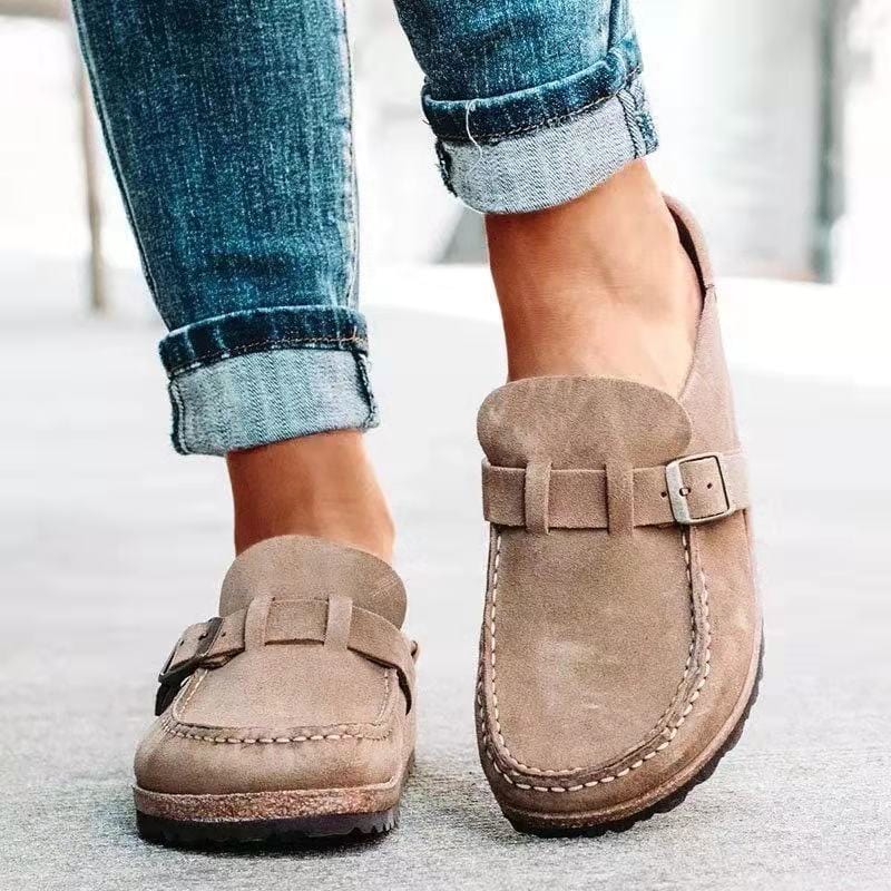 Sylvie - Women's Loafers with Buckle Detail