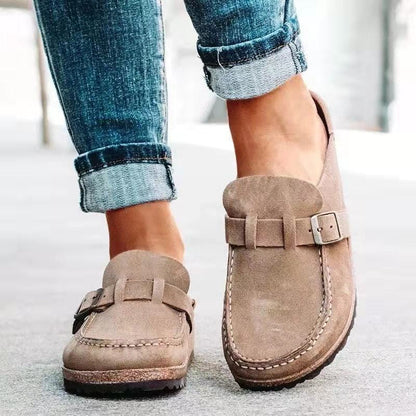 Sylvie - Women's Loafers with Buckle Detail