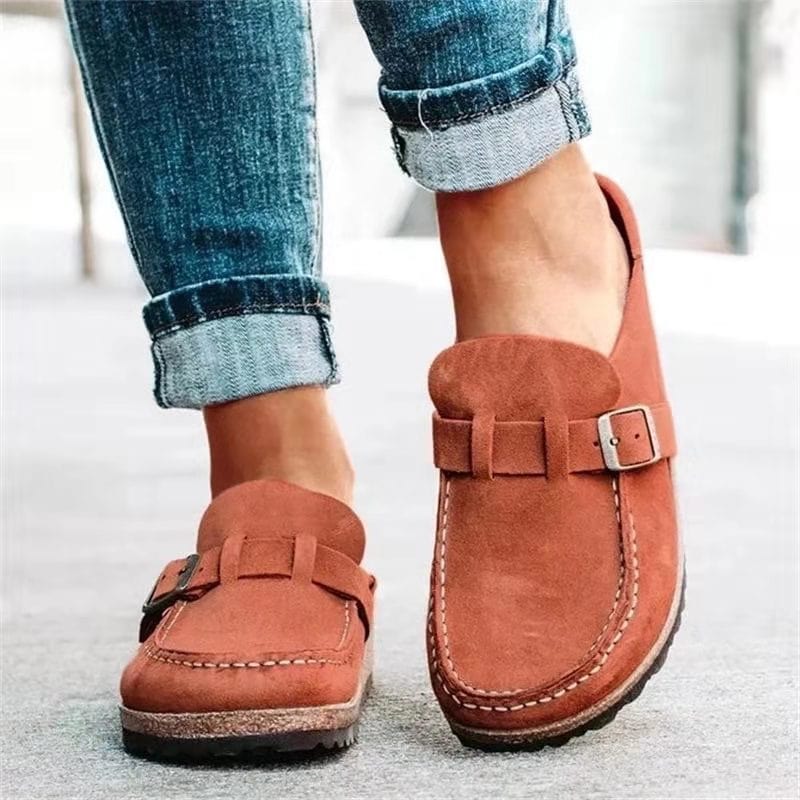 Sylvie - Women's Loafers with Buckle Detail
