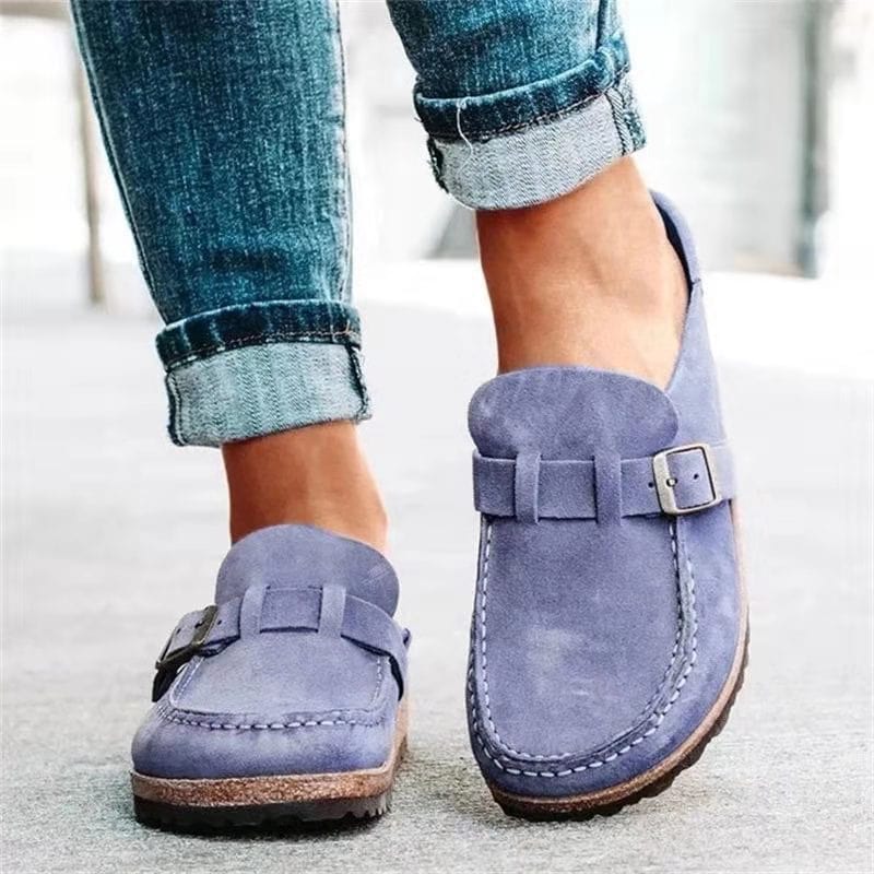Sylvie - Women's Loafers with Buckle Detail