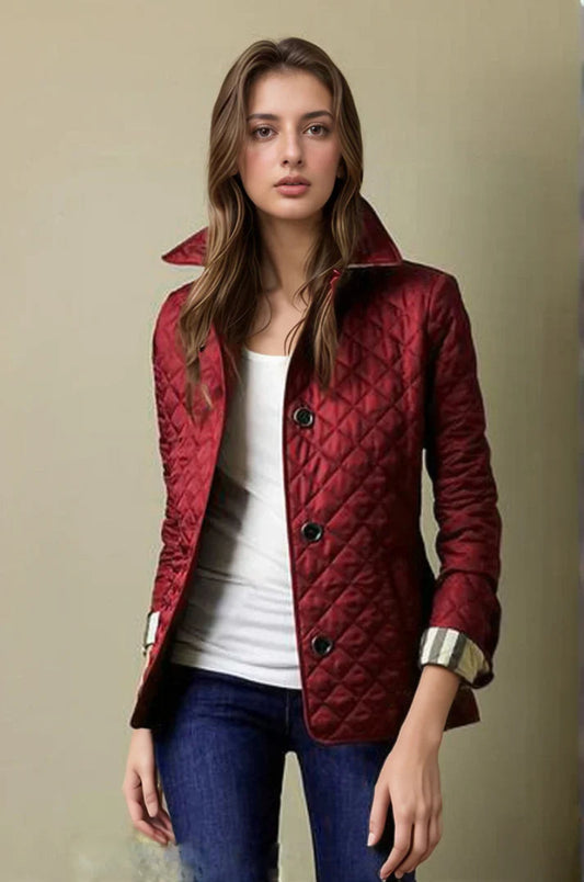 Women's Button-Up Quilted Jacket