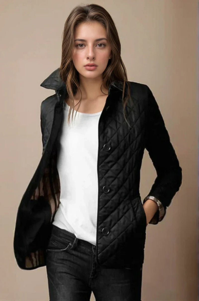 Women's Button-Up Quilted Jacket