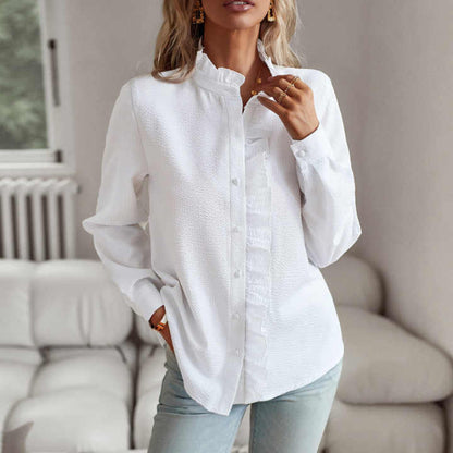 Women's Long Sleeve Striped Blouse