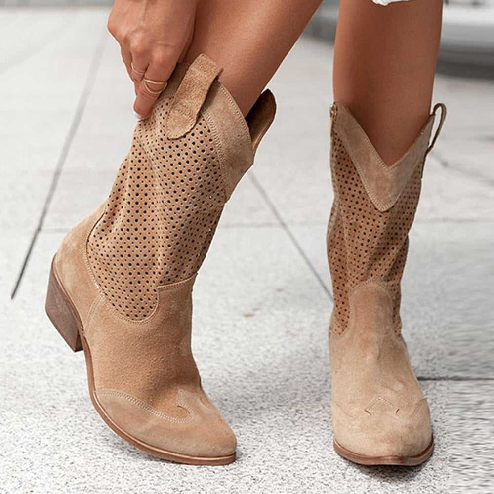 Women's Cowboy Boots Ankle Cowgirl | Western Boots 5
