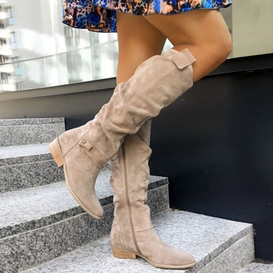Women's Cowboy Boots Knee-High Fashion | Western Boots 1