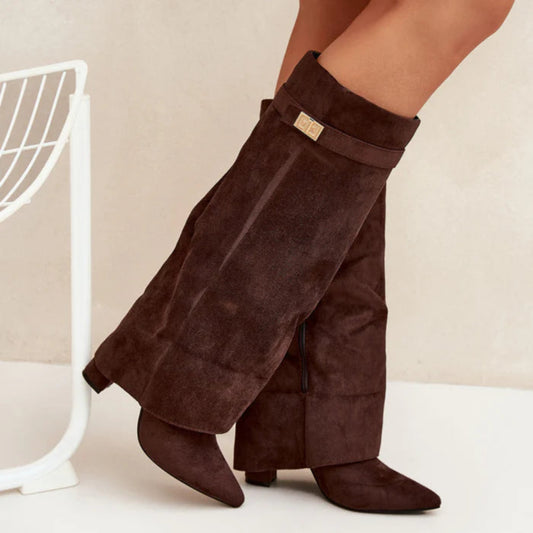 Women's Cowboy Boots Knee High Western | High Heel Boots 1