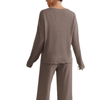 Women's Cozy Knitted Sweater with Versatile Design