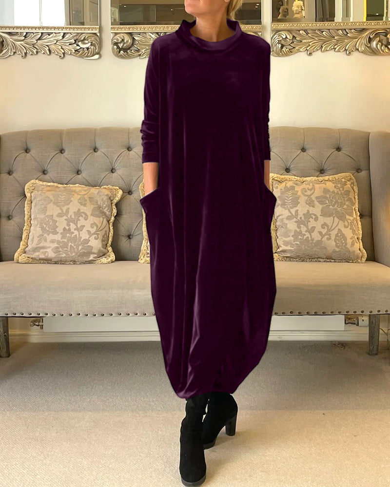Women's Loose Long Dress with with Pockets