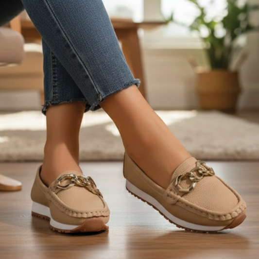 Women's Flat Buckle Loafers Casual Comfort Shoes 1