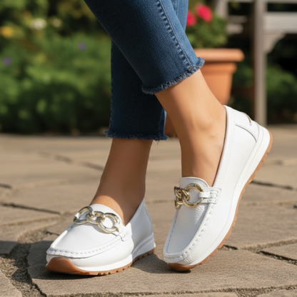 Women's Flat Buckle Loafers Casual Comfort Shoes 7