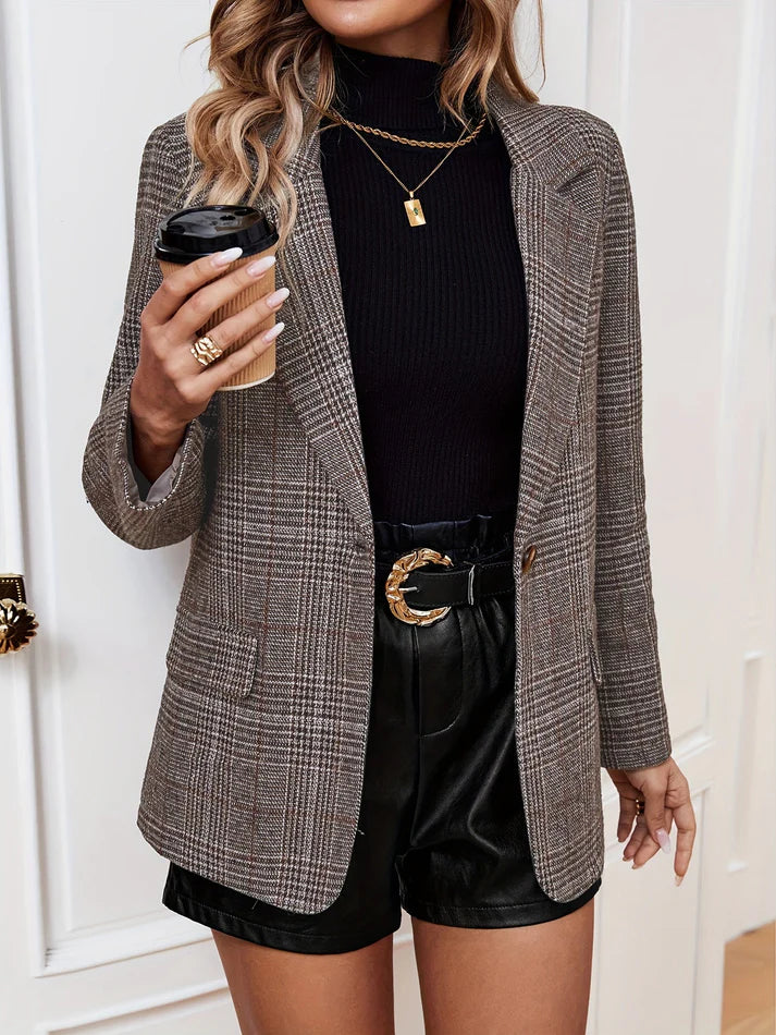 Women’s Long Single-Breasted Blazer