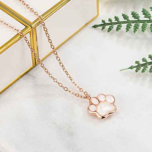 Women’s Necklace with Paw Pendant and Adjustable Chain 0